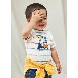 Mayoral Fiú mintás pamut póló - Clay