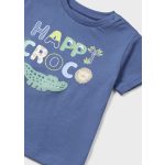 Mayoral Fiú mintás pamut póló - Indigo