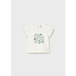 Mayoral - Virágmintás, lány pamut póló