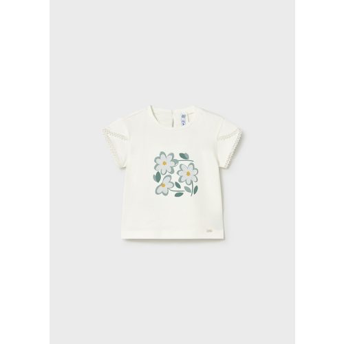 Mayoral - Virágmintás, lány pamut póló