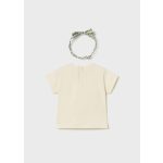 Mayoral - Virágmintás lány pamut póló hajpánttal