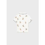 Mayoral Fiú mintás pamut póló - Cream - Krém