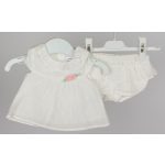 Mayoral lány felső, fodros bugyival - Ecru