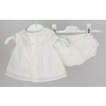 Mayoral lány felső, fodros bugyival - Ecru