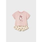 Mayoral - Nyomottmintás lány pamut póló sort szett