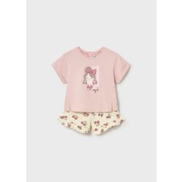 Mayoral - Nyomottmintás lány pamut póló sort szett