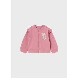 Mayoral - Lány hímzett pamut kardigán