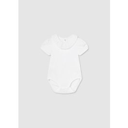 Mayoral Lány fodros galléros bady - White - Fehér