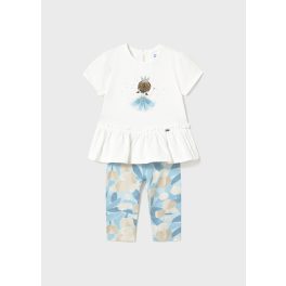 Mayoral Lány, mintás leggins szett - Sky - Égkék
