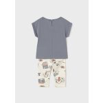 Mayoral Lány, mintás leggins szett - Charcoal