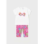 Mayoral Lány, mintás leggins szett - Fuchsia