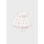 Mayoral Lány mintás ruha bugyival - Baby Rose - Babarózsaszín