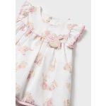 Mayoral Lány mintás ruha bugyival - Baby Rose - Babarózsaszín