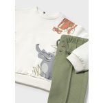 Mayoral Fiú, mintás szabadidő szett - Sage - Zsálya