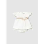 Mayoral - Lány keresztelő ruha, virágos derék szalaggal