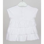 Mayoral lány pamut mintás ruha - White