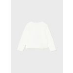 Mayoral Mintás lány pamut felső - Natural - Natúr