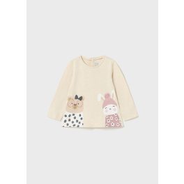 Mayoral Mintás lány pamut felső - Linen- Vászon