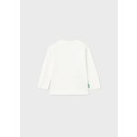 Mayoral Mintás fiú pamut felső - Cream - Krém