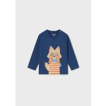 Mayoral Mintás fiú pamut felső - Indigo - Indigókék