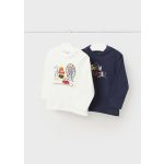 Mayoral Mintás fiú pamut felső 2 db / szett - Blue - Kék