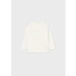 Mayoral Mintás fiú pamut felső - Cream - Krém