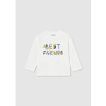 Mayoral Mintás fiú felső - Cream - Krém