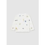 Mayoral Mintás fiú felső - Cream - Krém