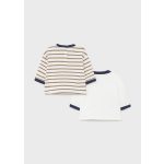 Mayoral Fiú mintás pamut felső 2db-os szett - Caramel - Karamell