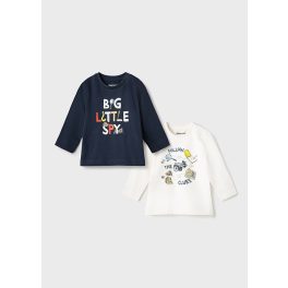 Mayoral Fiú mintás felső 2 db szett - Blue - Kék
