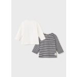 Mayoral Fiú mintás felső 2 db szett - Cream - Krém