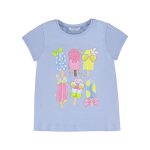 Mayoral lány mintás póló - Lightblue