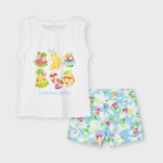 Mayoral lány mintás short szett - Lightblue