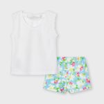 Mayoral lány mintás short szett - Lightblue