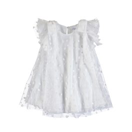   Mayoral lány glitter pöttyös alkalmi ruha felső tüllel - White