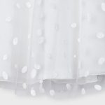 Mayoral lány glitter pöttyös alkalmi ruha felső tüllel - White