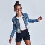 Mayoral lány rövidnadrág gombokkal - Navy