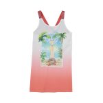 Mayoral lány mintás strandruha - Peach