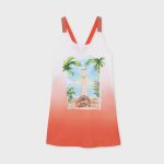 Mayoral lány mintás strandruha - Peach