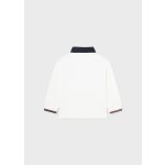 Mayoral Galléros fiú pamut felső - Cream - Krém