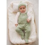 Mayoral Fiú mintás pamut rugdalódzó sapkával - Tea green - Világoszöld