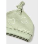 Mayoral Fiú mintás pamut rugdalódzó sapkával - Tea green - Világoszöld