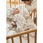 Mayoral Állatmintás pamut rugi sapkával - Natural