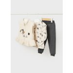 Mayoral Lány polár mellényes háromrészes szett - Anthracite - Antracit