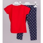 Mayoral lány leggings szett mintás pólóval - Red