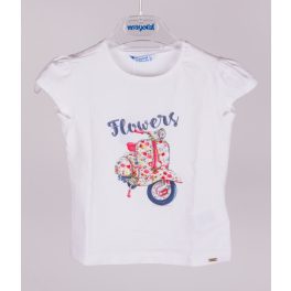 Mayoral lány mintás póló - White
