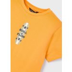 Mayoral Fiú, mintás póló - Orange - Narancssárga