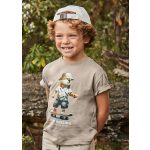 Mayoral Fiú, mintás póló - Desert - Homok