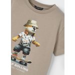 Mayoral Fiú, mintás póló - Desert - Homok