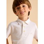 Mayoral Fiú galléros póló - Sand - Homok